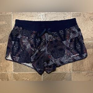 Patagonia Nine Trails Shorts - Blue Pattern Design - Sz S - Like New Condition